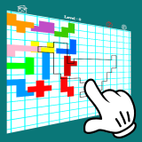 Puzzle Pentomino assemble silhouette